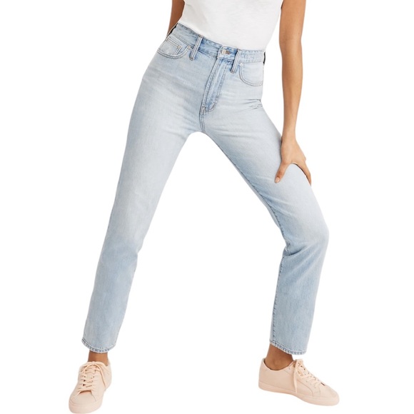 MADEWELL The Petite Curvy Perfect Vintage Jean in Fitzgerald Wash size 26P EUC - Picture 8 of 11